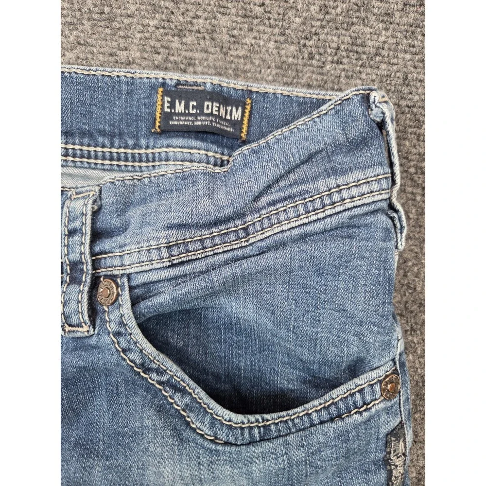 Silver Zac Jeans Mens 33x32 Blue Stretch